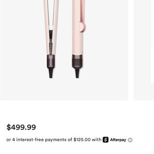 Dyson Corrale Hair Straightener in Light Pink